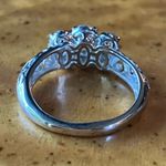 Natural Aquamarine Sterling Silver Ring Size 6 Photo 4