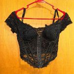 Spencers Black Corset Top Photo 2