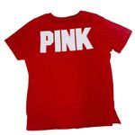 VICTORIAS SECRET PINK 2016 PATRIOTIC AMERICAN FLAG PINK CAMPUS POCKET TEE SMALL Red Photo 3