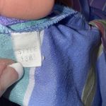 VTG'80s Bill Tice Swim Cover Maxi Side Slit Mumu Gown Sheer Geometric Petite Sm Size undefined Photo 1