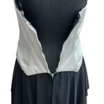 Jessica McClintock Vintage  Formal Prom Dress Size‎ 10 Black & Grey Made In USA Photo 6