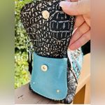 Turquoise Rhinestone Skull Concealed Carry Handbag Studded Leather Purse Blue Photo 6