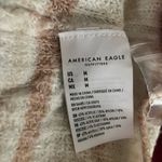 American Eagle Womens cream striped boxy cropped cardigan Photo 3