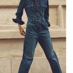 ZARA BLOGGER'S FAVE! Front Pocket Denim Jumpsuit in Indigo Photo 0