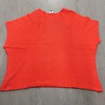 CAbi Women's Knit V-Neck Short Sleeve Sweater Top Red Size Medium Casual Chic Photo 2