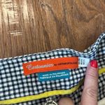 Anthropologie Cartonnier navy gingham tie waist pleated pant 4 Photo 7