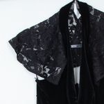 L'Agence ‎ Black Velvet Halter Jumpsuit Size 2 Photo 2