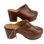A New Day  Brown Size 7 Womens Cheyenne Platform Clog Heels Photo 5