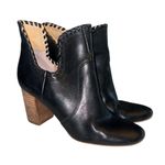 Lucky Brand  booties 3” block heel braided around top/sides open ankles size 7 Photo 0