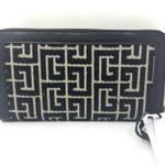 Balmain Jacquard 1945 Black Long Zip Wallet NWT Photo 3