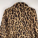 Lauren Ralph Lauren Leopard Print Lambswool Cardigan Sweater Button Front Sz Med Tan Photo 10