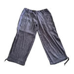 Max Studio  Women's Cotton grey Drawstring Trouser Pants Size Medium Photo 0