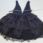 Lovers + Friends NWT‎  Revolve Navy Blue Cleo Lace Mini Dress Size MEDIUM Photo 7