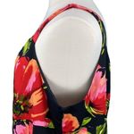 Lane Bryant Black & Red Floral Pleated Sun Dress Photo 9