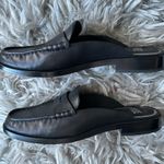 Paige Emmett black leather slip on loafer mules women’s shoe size 8 Photo 5