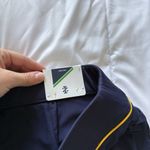 IZOD NWT Golf Skort Skirt Blue Yellow Pull On Stretch Womens Size Large Pockets Photo 4