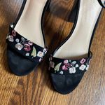 Charlotte Russe Flower Detail Black Heels size 7 Photo 5