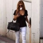 LNA  black zipper tee shirt medium Photo 2