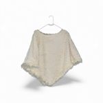 Marc New York Marc Jacobs Cream Faux Fur Poncho Photo 1
