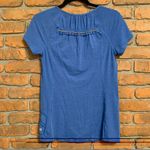 Lululemon Top Women's Size 6 Blue Run Wild Short Sleeve Athletic T-Shirt Workout Photo 2
