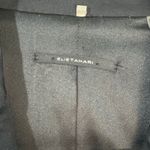 Elie Tahari Snap Button Closure Notched Lapel Collar Size Medium Black Blazer Photo 6