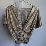 Bishop and Young sz XS Gold Crop Top Photo 0
