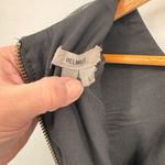 Helmut Lang  Gala Combo Dress Womens Large Black Lamb Leather Exposed Zipper FLAW Photo 6