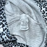 Brandy Melville  Long Sleeve Sleeve Animal Print Leopard Gray Crop Top Photo 5