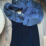 Rickie freeman for teri jon blue velvet dress Size 4 Photo 6