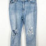 KANCAN 100% Cotton Light Wash High Rise Ripped Distressed Jeans, Size 29 Blue Photo 0