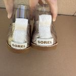 Sorel Ella Rose Gold Metallic Leather Slip On Loafers Shoes Women's Size 8.5 Photo 4