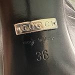 Gucci Authentic Black Leather Betsey Ankle Strap Heels Shoes Sz 36 Photo 5