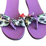 Havaianas  You Saint Tropez Sandals Slides Bold Colorful Eye Print Size 9 NWT Photo 2