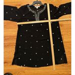 Cruise Club Women One Size Cover Up Black Beaded Embroidered Beachwear XXL Photo 7