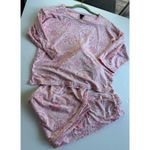 Cynthia Rowley Pajama Set Women's Medium Long Sleeve Pink Floral Drawstring Photo 10