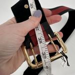 B-low the Belt NWT Women's Genuine Leather Waist Belt Red Black Size Medium Photo 5