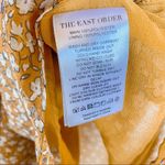 The East Order  Mustard Floral Smocked Neck Dress Size Small Photo 8