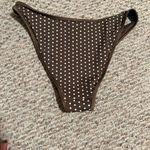 frankie's bikinis NWT Frankie’s Bikinis Polka Dot Golden Hour Bottoms Brown- Size Large Photo 6