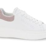 Valentino by Mario Valentino Fresia Leather Platform Sneaker White Rose Size 8.5 Photo 0
