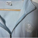 No Boundaries  Manhattan Athletic Club 1/4 Zip Pullover S Blue Tennis Sweatshirt Photo 2
