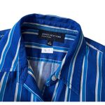 Jones New York Blue Collared Button Up Shirt 3/4 Sleeve Women Size Small | 46-5 Photo 2