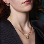 Boutique NEW Women’s‎ Half Sun Yellow Gold Filled Adjustable Necklace, 16-18” Photo 6