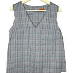 Modcloth  Plaid Sleeveless Top Medium Photo 0