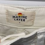 Marine layer  Maya Slim Straight Crop Leg‎ Utility Pant Painter White Size 0 NWT Photo 6