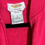 Talbots Pink Zip-Up Jacket Ribbed Cuffs size Petite Small Photo 3