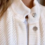 Covington Winter White Cotton Blend Knit Sweater Vest M Photo 8