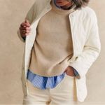 UGG Koolaburra  Ivory Reversible Quilted Sherpa Jacket Size Medium Photo 13