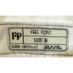 Free People  Womens Jeans Distressed Ripped Raw Hem Skinny Ankle White Sz. 26 NWT Photo 5