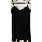 J for Justify  Women's Black Spaghetti Strap Crochet Bust Dress Back Zips Size 2X Photo 1