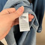 Grayson by Frank and Eileen Womens Cotton Chambray Midi Blue Shirt Dress XS Photo 5